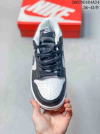 Nike SB Dunk Low Pro QS Black White Paisley Sneakers