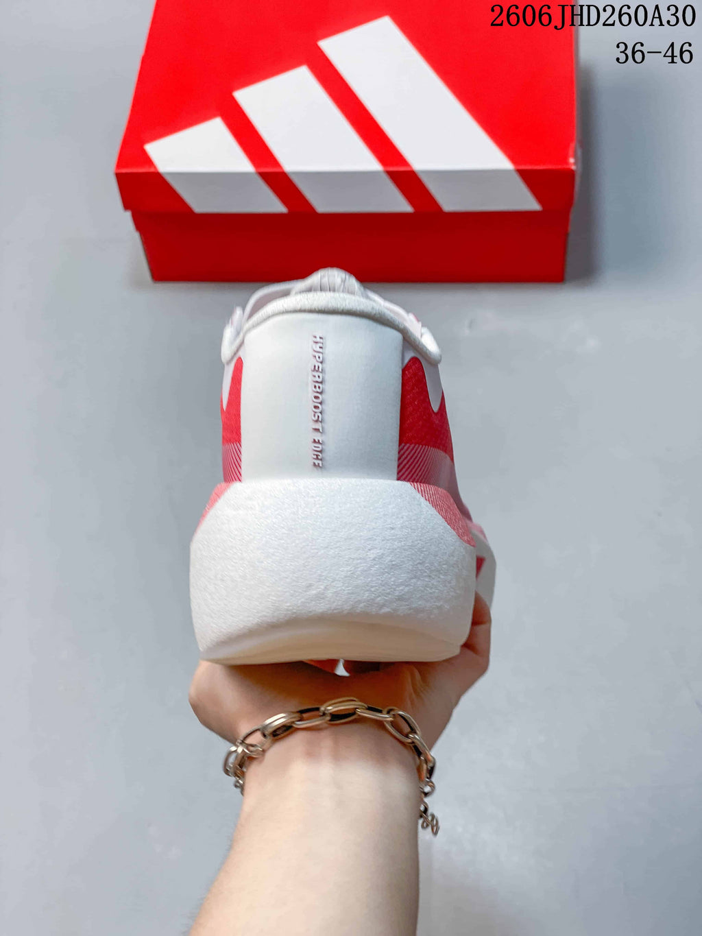 adidas Hyperboost Edge M Running Shoes Red White