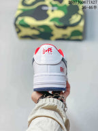 BAPE Sta Low Sneakers White Blue 2607JGD677A27