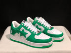 BAPE STA Low-Top Sneakers White and Green