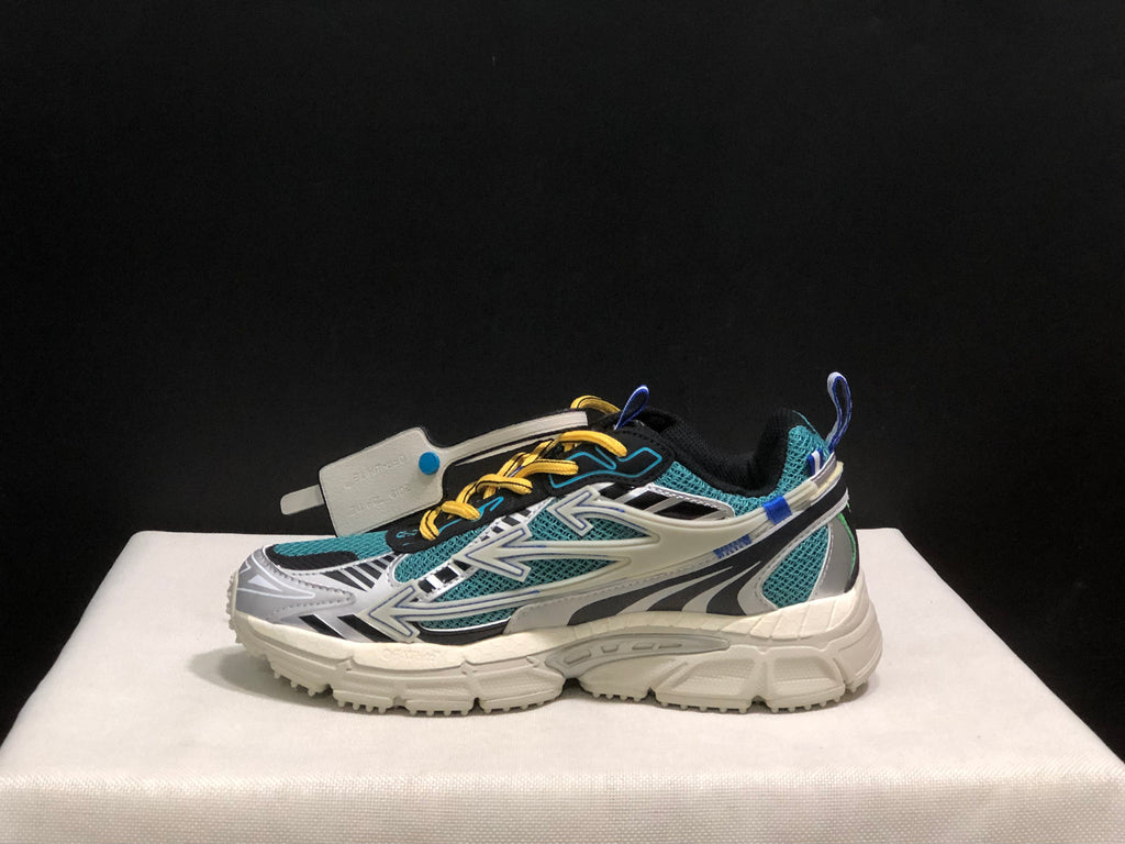 Off-White Be Right Back Sneakers Teal White Black