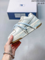 MLB Chunky Liner Low-Top Sneakers White Blue 3ASXCA12N
