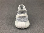 Yeezy 350 V2 Kids Sneakers in White and Gray