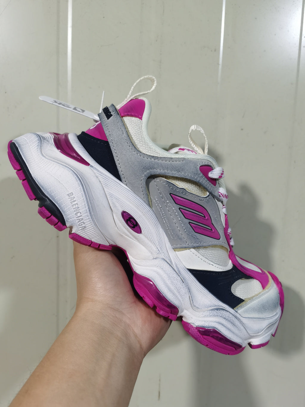 Balenciaga Paris Sneakers Grey/Pink 0310