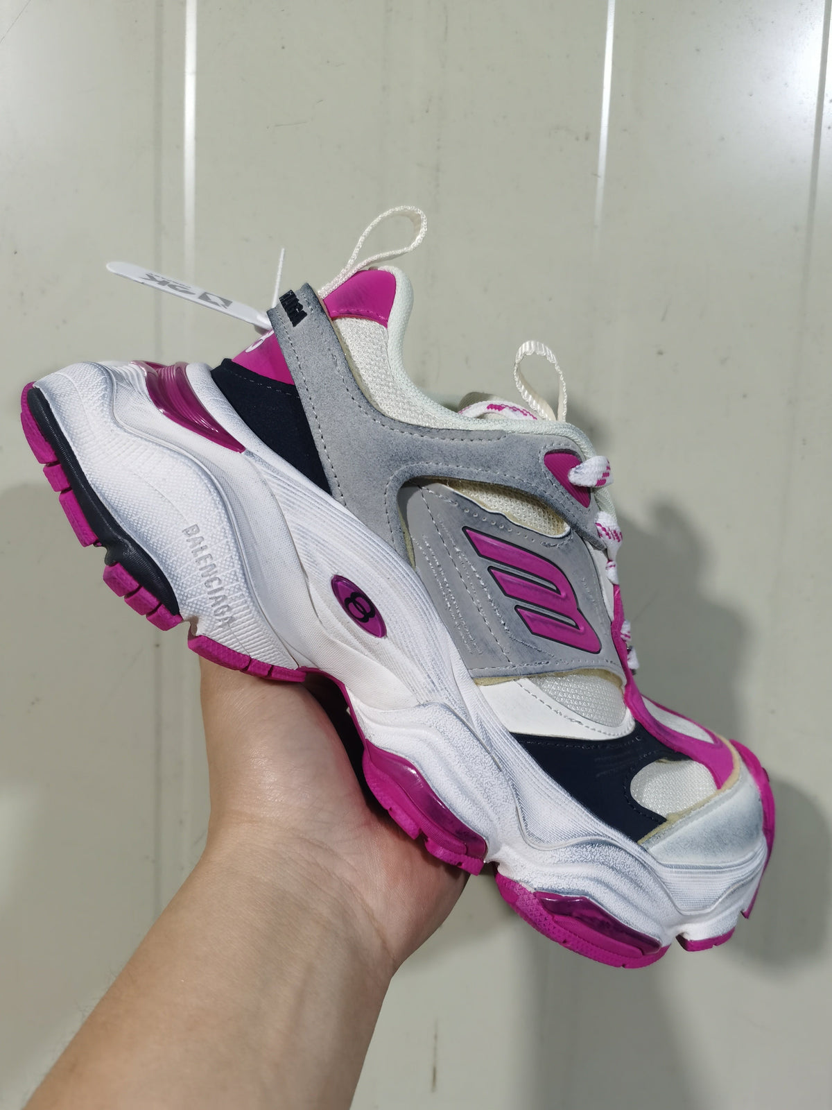 Balenciaga Paris Sneakers Grey/Pink 0310