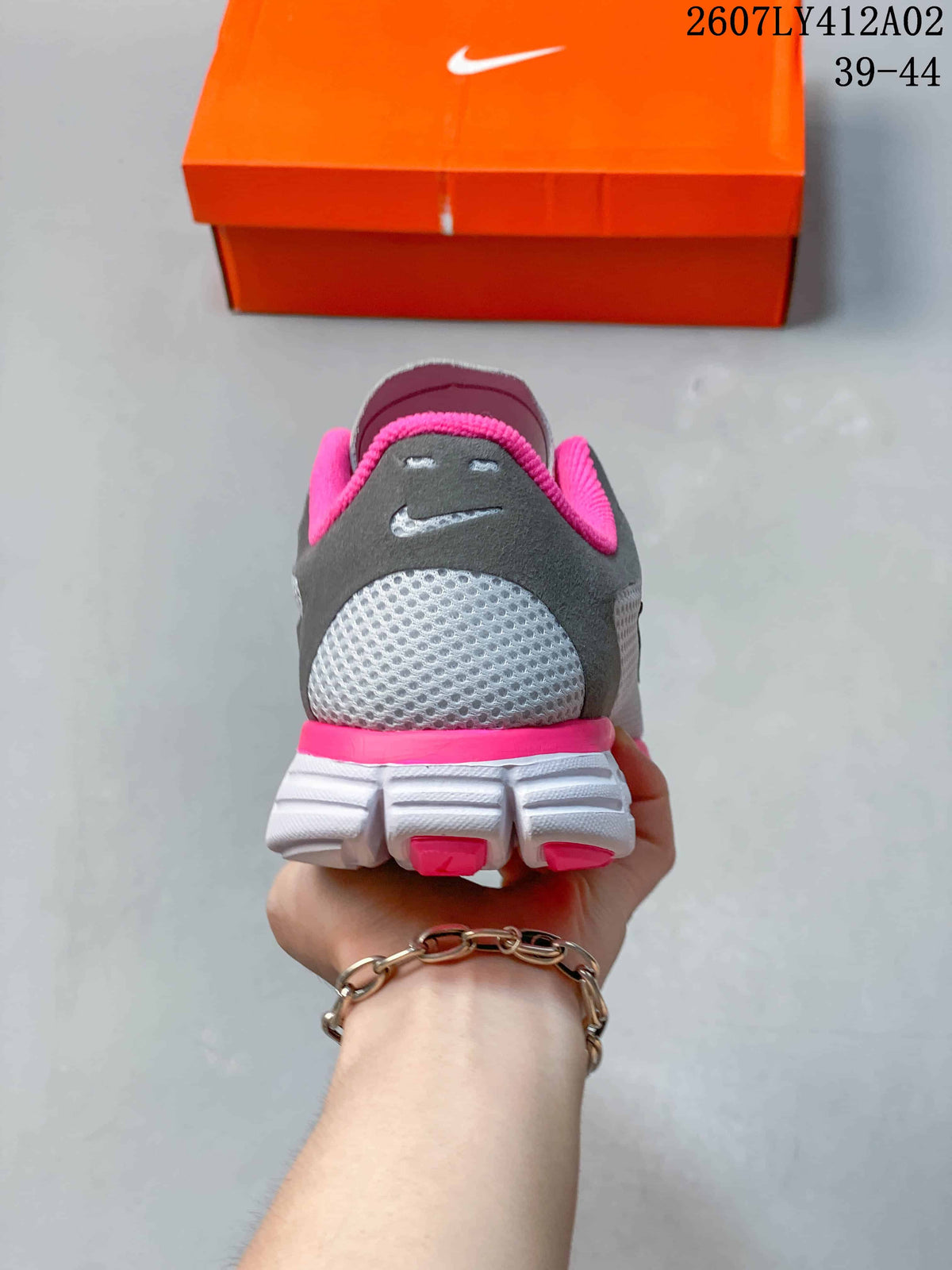 Nike Free 3.0 Running Shoes in Gray and Hot Pink