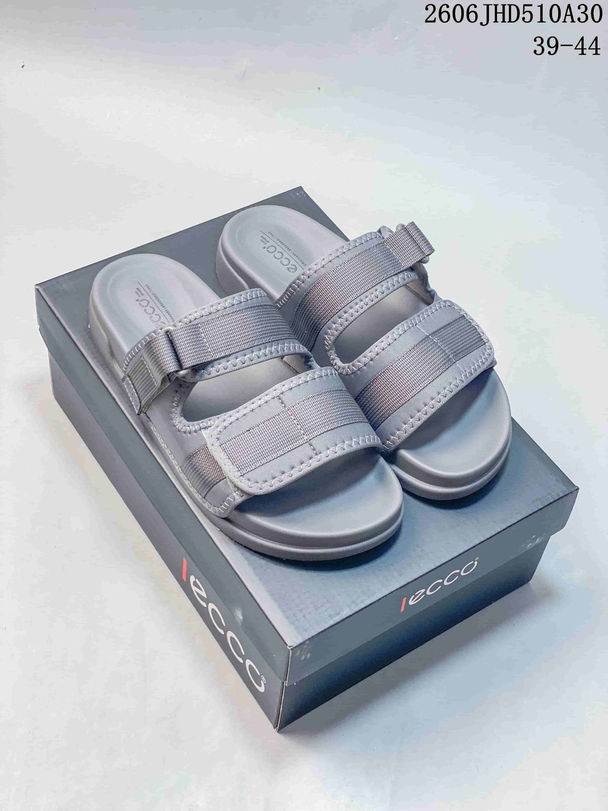 ECCO Grey Adjustable-Strap Sandals 06JHD510A30