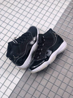 Jordan Air Jordan 11 Silver Eyelets Black White Sneakers