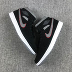 Air Jordan 1 Mid Black Grey Red Sneakers 554724-060