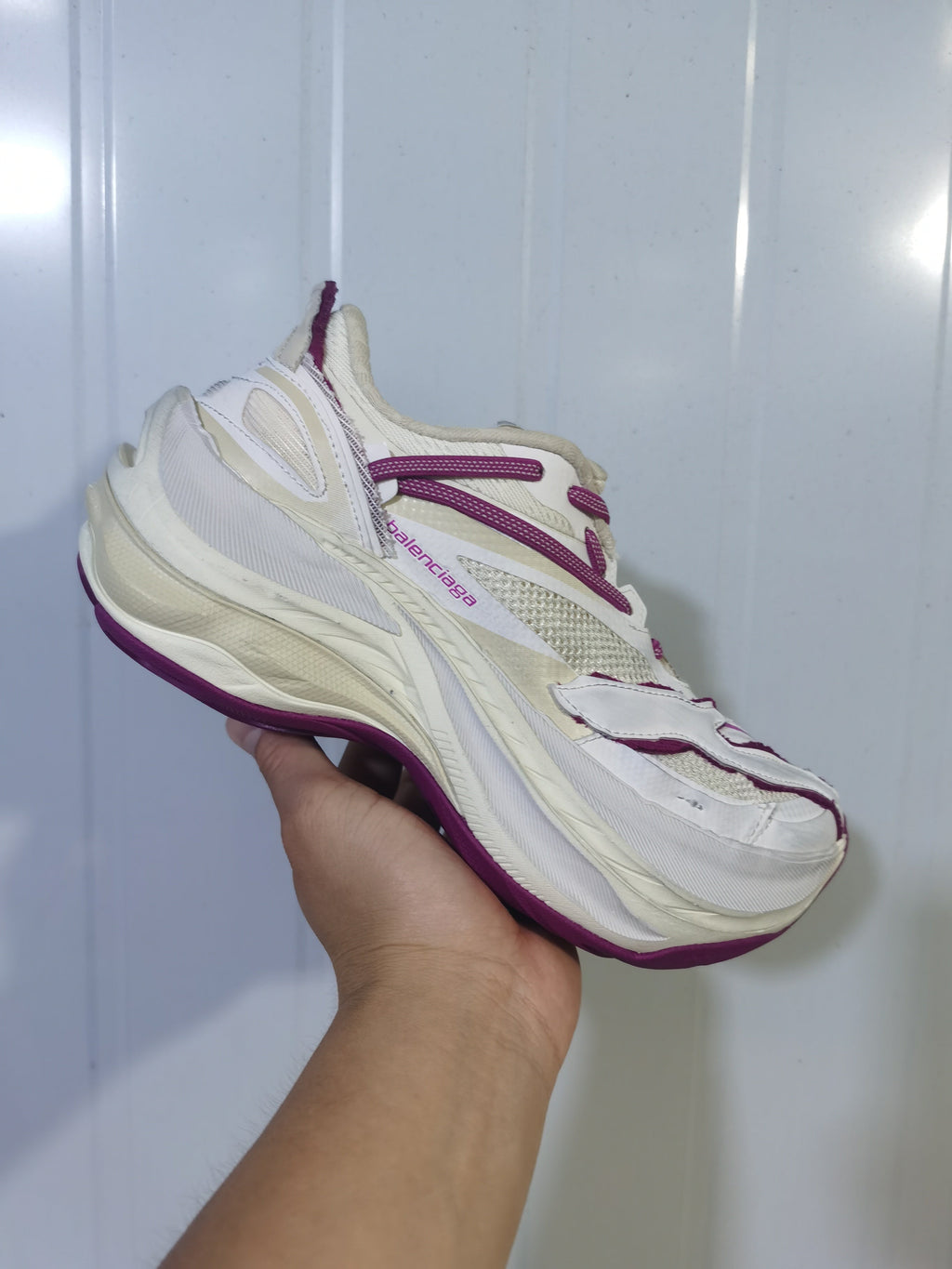 Balenciaga Jett Sneakers White Purple/Red