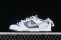 Nike SB Dunk Low Strap Sneakers in White and Gray