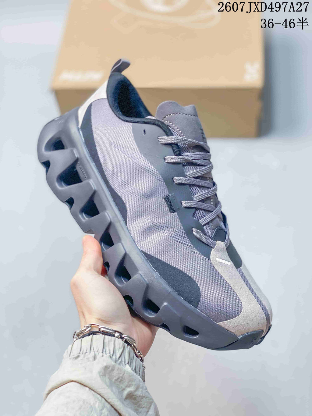 On Cloudswift K-Tech 1 Sneakers Gray Black White 712470WPR
