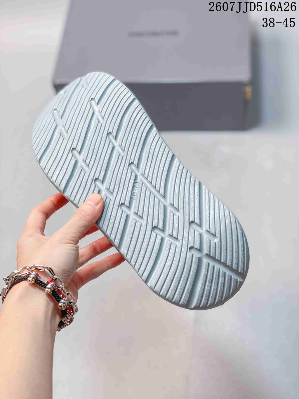 Fashion Platform Clog Sandals Light Gray 2607JJD516A26