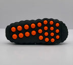 Nike Black Slides with Orange Pod Sole