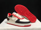 BAPE STA Low-Top Sneakers White Black Red