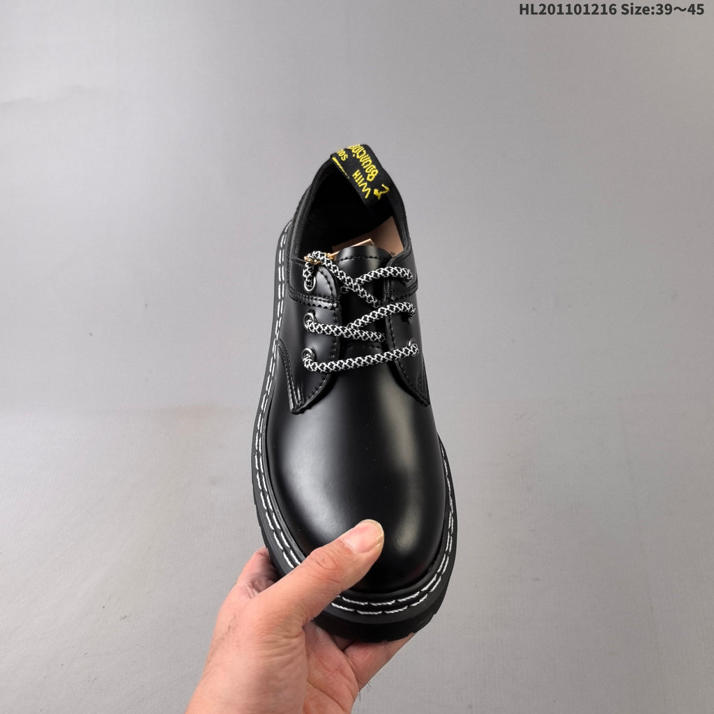 Dr. Martens Sinclair Black Platform Lace-Up Shoes