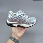 CHANEL 23C Low-Top Sneakers with Mesh Panels