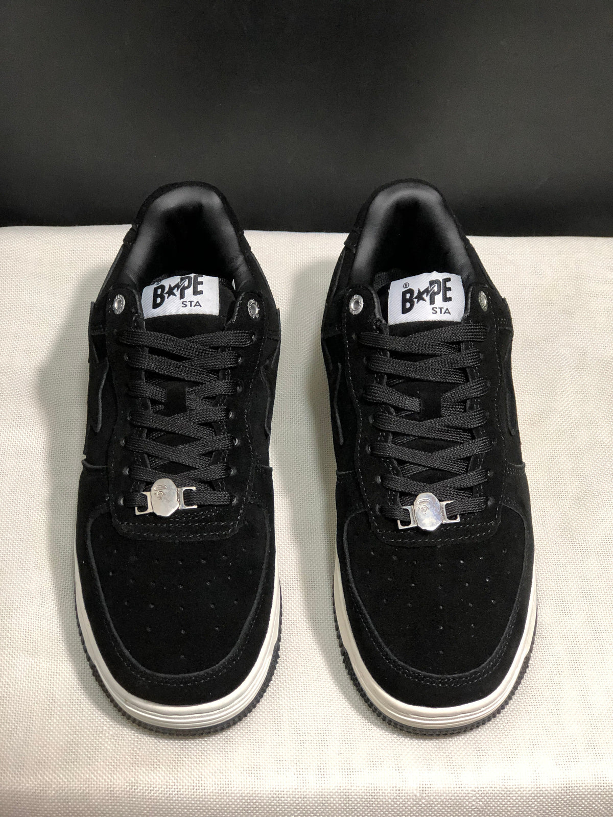 BAPE STA Low-Top Sneakers Black Suede