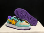 Bape Sta Low-Top Sneakers Mint Green Purple Yellow