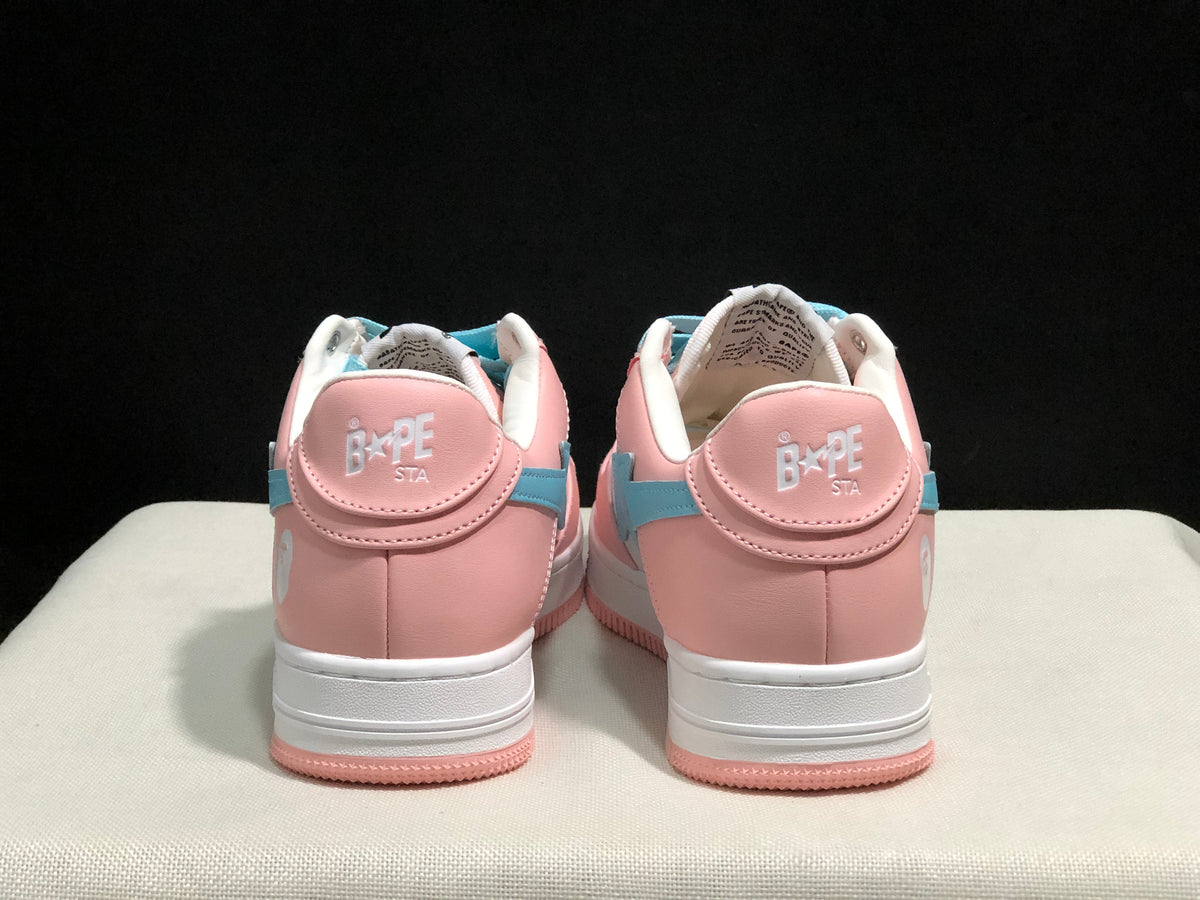 BAPE Bape Sta Low Sneakers Pink Blue