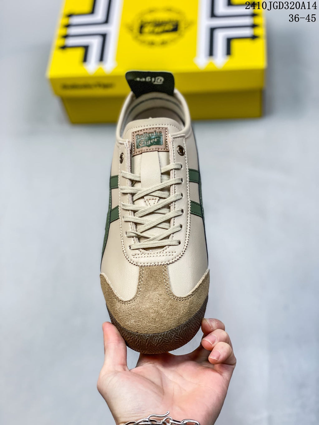 Onitsuka Tiger MEXICO 66 Cream Green Brown Sneakers