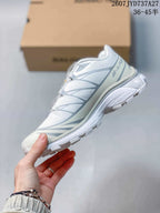 Salomon XT-6 GTX Low-Top Sneakers White and Gray