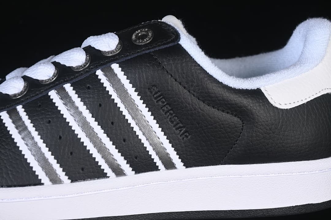 Adidas Superstar II JQ0314 Black and White Sneakers