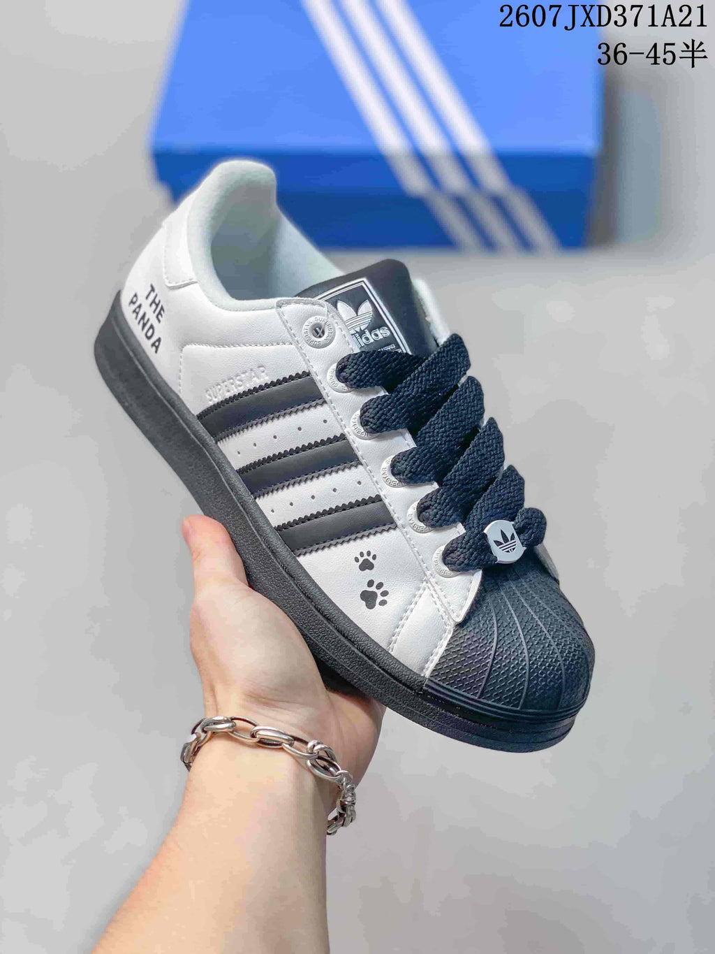 Adidas Superstar Supermodified Sneakers White Black 2607JXD371A21