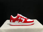 BAPE STA Low-Top Sneakers Red and White