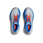 HOKA Mach 6 Road Running Shoes in White and Blue