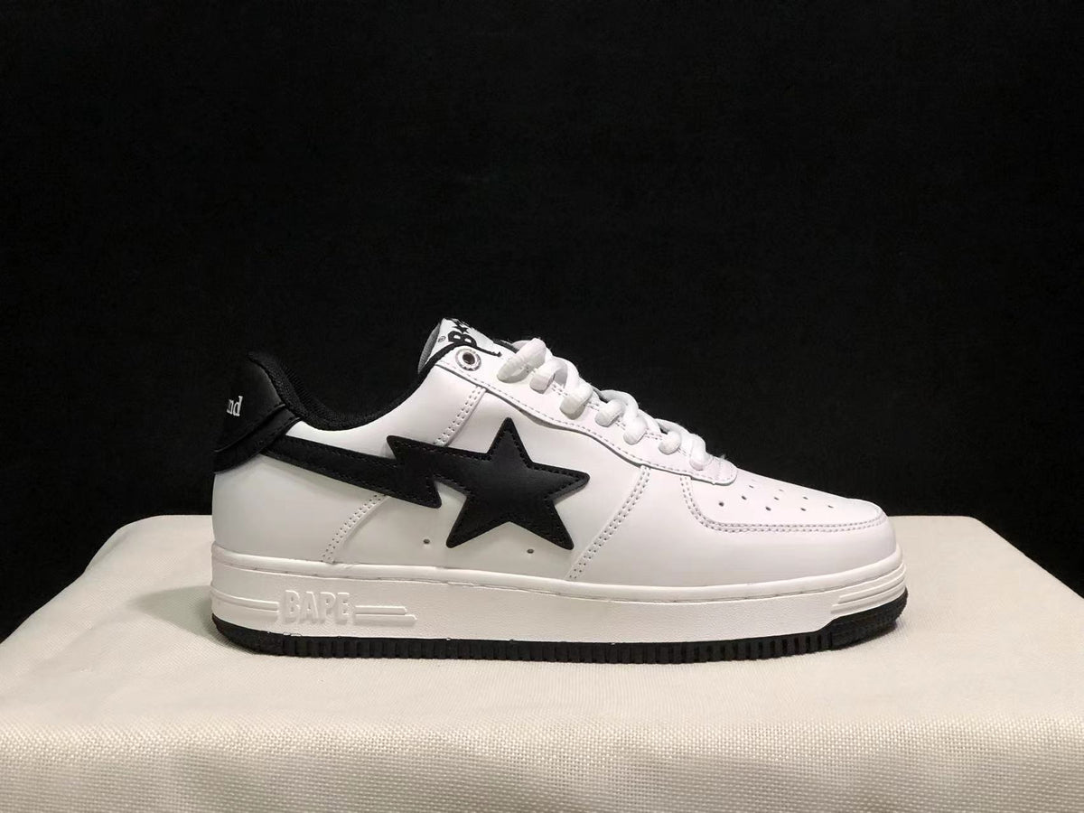 Bape Sta Low Sneakers White Black