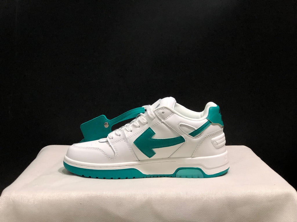 OFF-WHITE Out Of Office Low-Top Sneakers White Teal