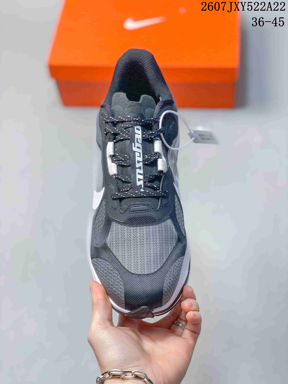 Nike Air Zoom Pegasus Plus Running Shoes Black Gray White