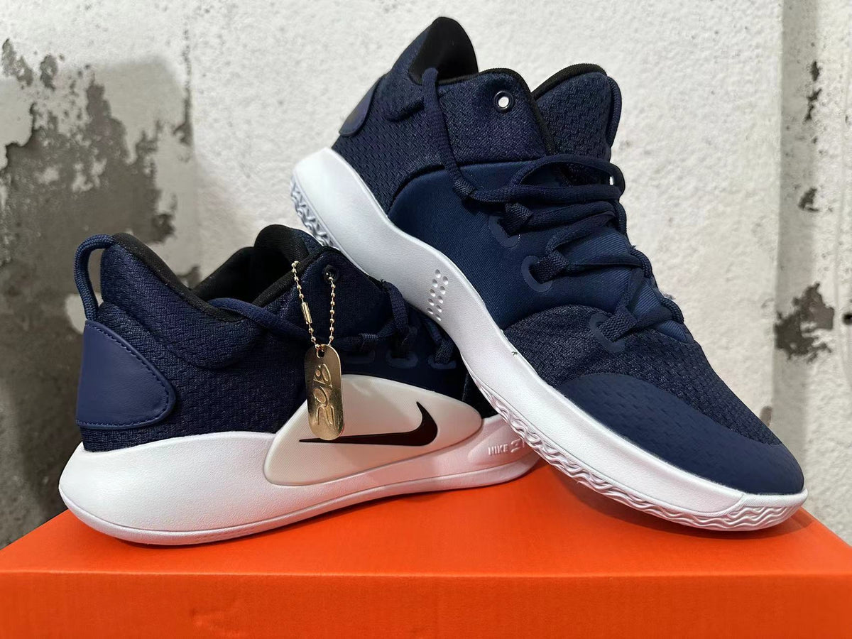 Nike Zoom Basketball Shoes, Navy Blue and White