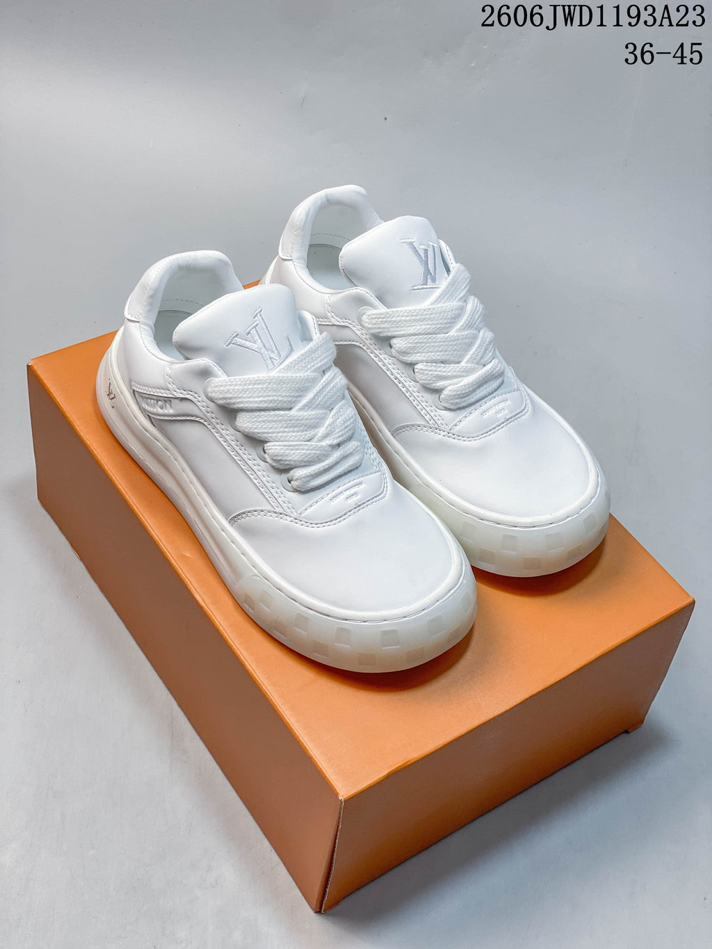 Louis Vuitton Tilted White Low-Top Sneakers