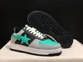 BAPE Bape Sta Low-Top Sneakers Black Grey Turquoise