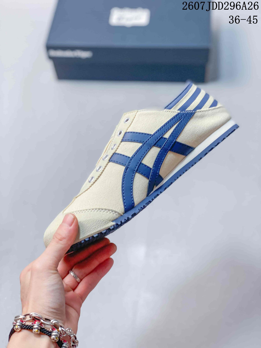 Onitsuka Tiger Mexico 66 Slip-On Sneakers Cream Navy