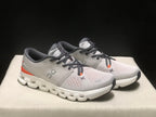 On Cloud X4 Low-Top Running Shoes Silver/Flame