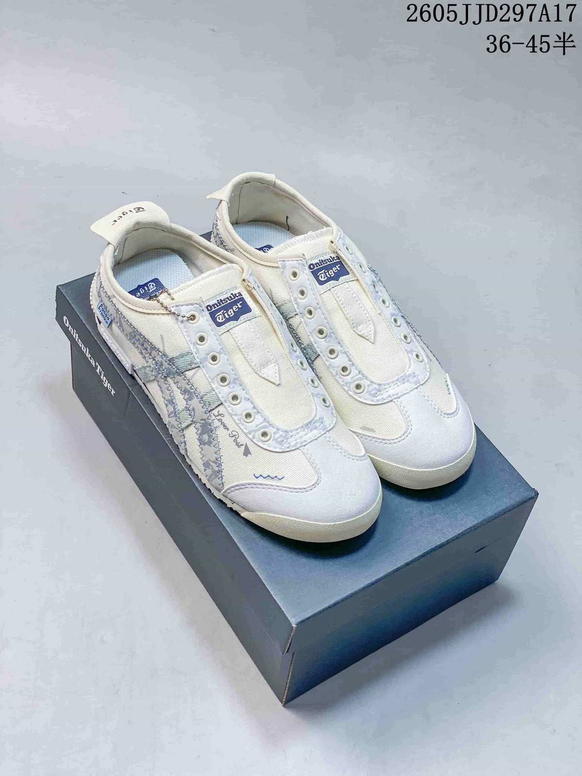 Onitsuka Tiger Mexico 66 Deluxe Sneakers Off-White Blue JJD297A17