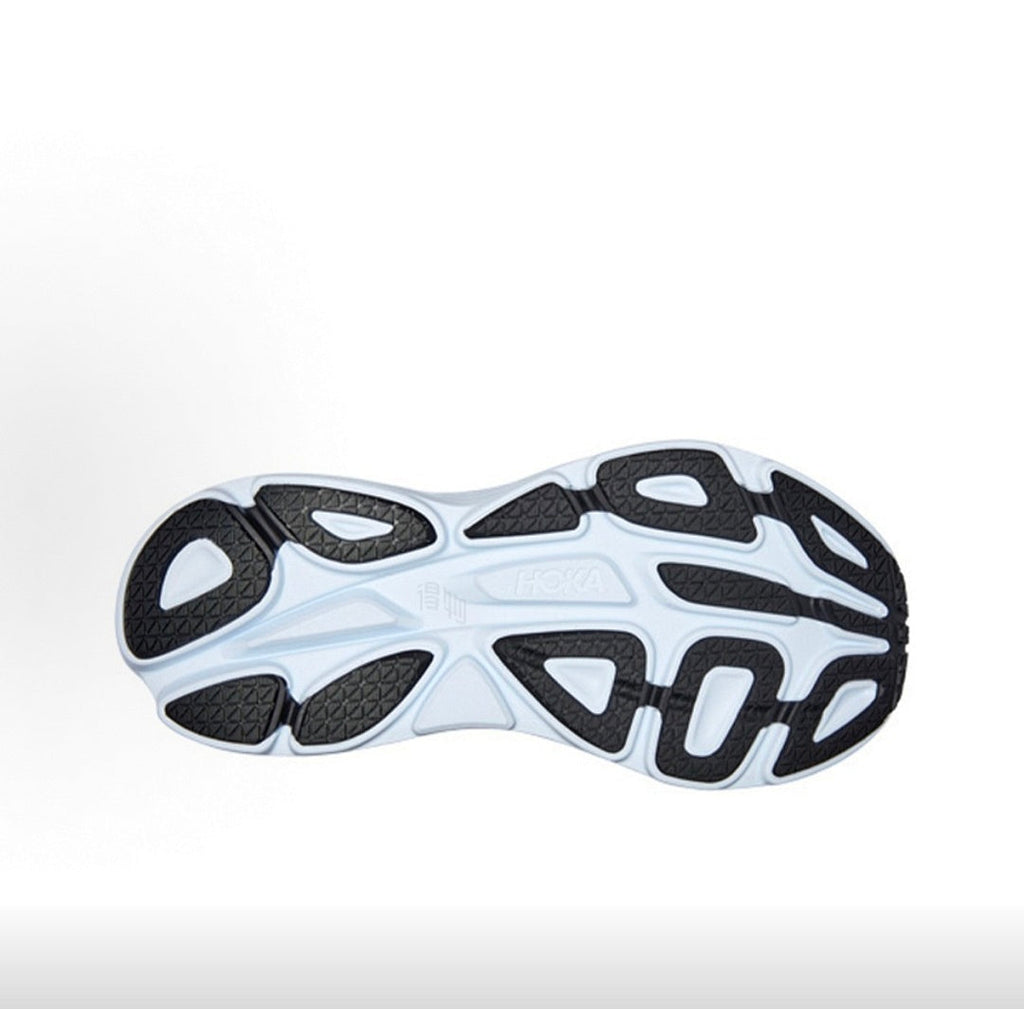 HOKA Bondi 8 Black and White Sneakers