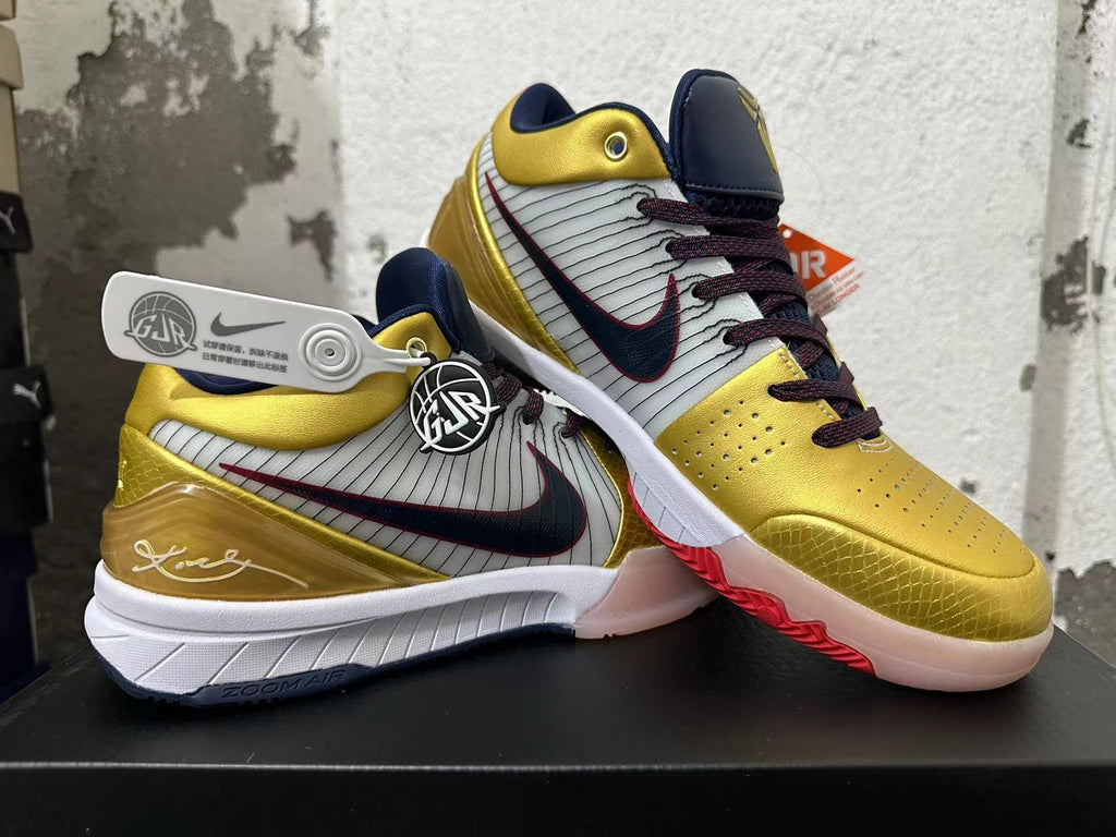 Nike Kobe 4 Protro Gold Basketball Shoes