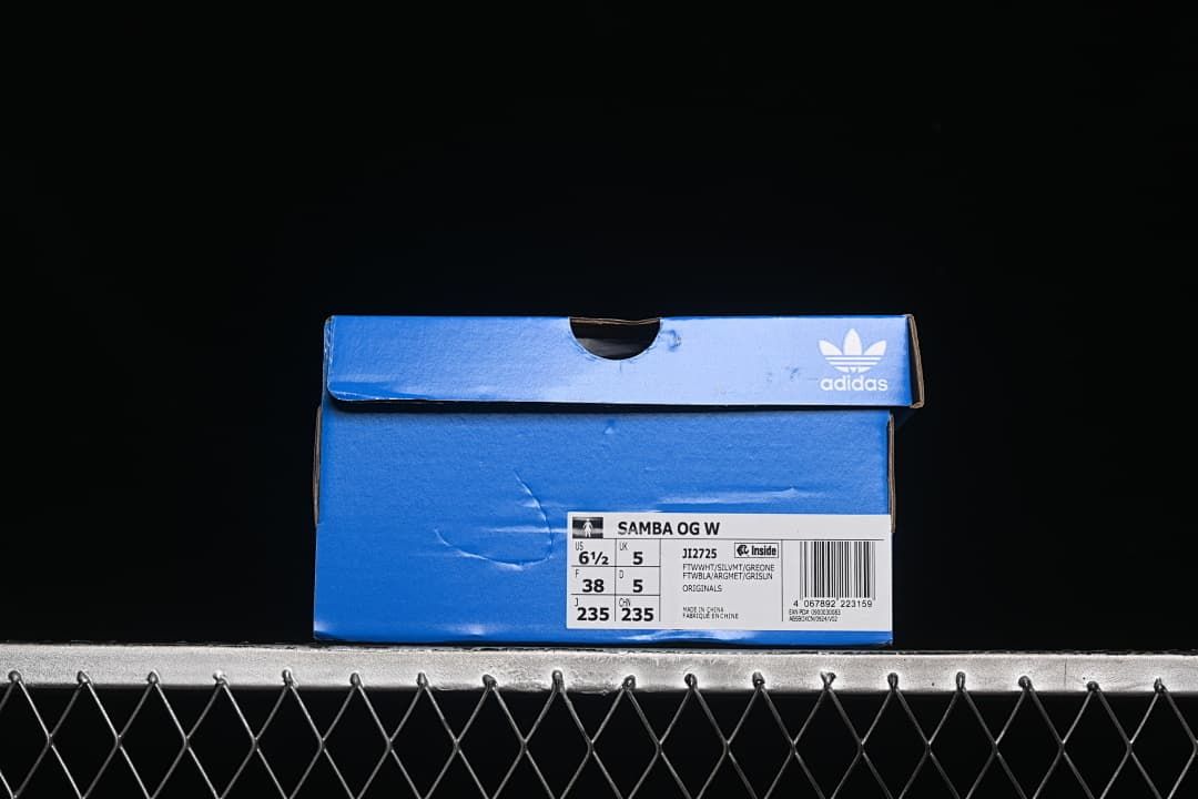 adidas Samba OG JI2725 White Silver Gum Sneakers