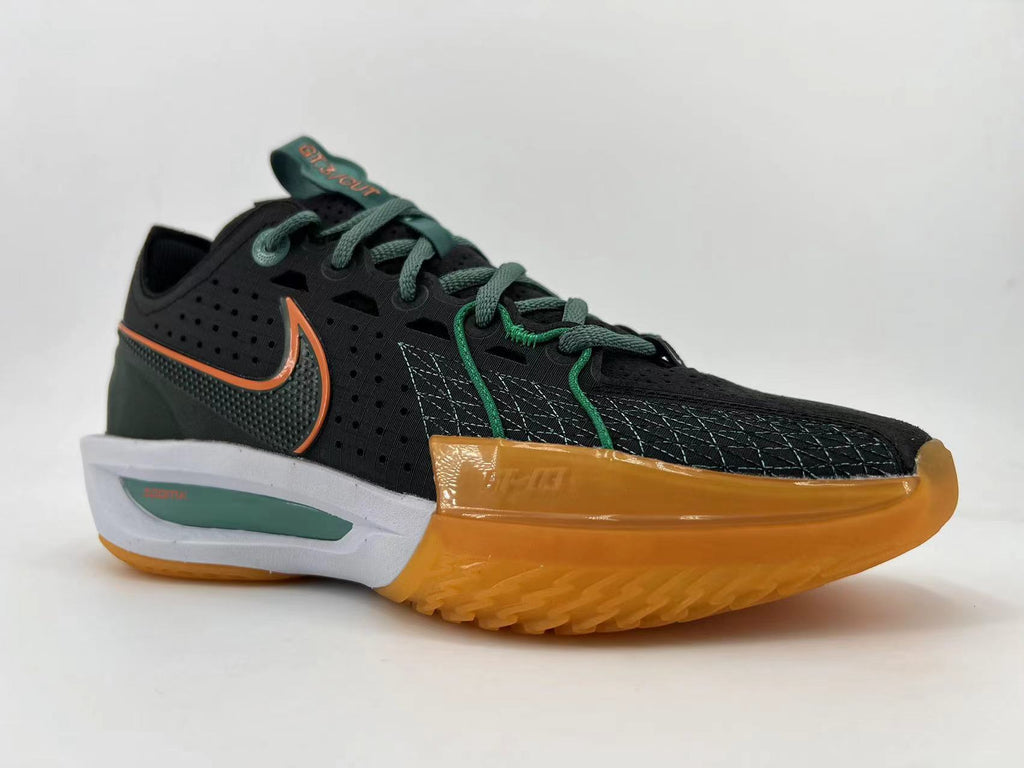 Nike GT Cut 3 Basketball Shoes Black Green DV2913-001
