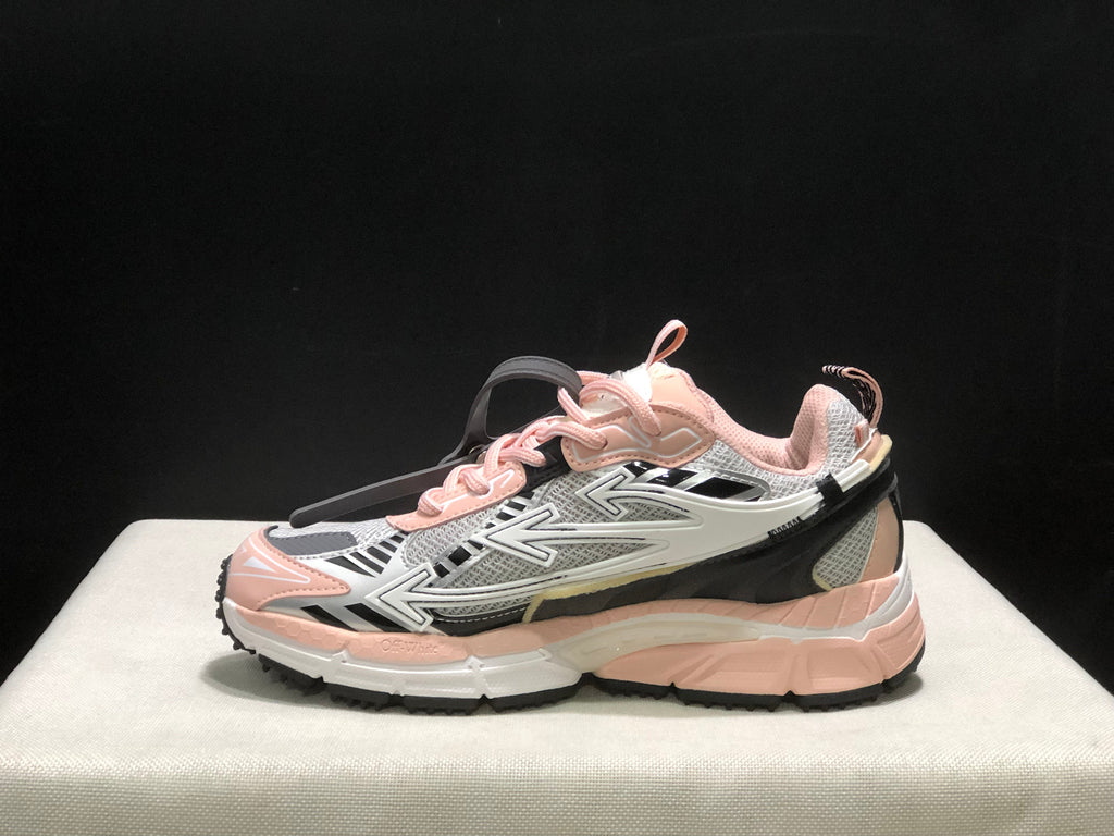 Off-White Be Right Back Sneakers Pink Gray Black