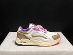 Off-White Low-Top Casual Sneakers White Beige Pink Purple