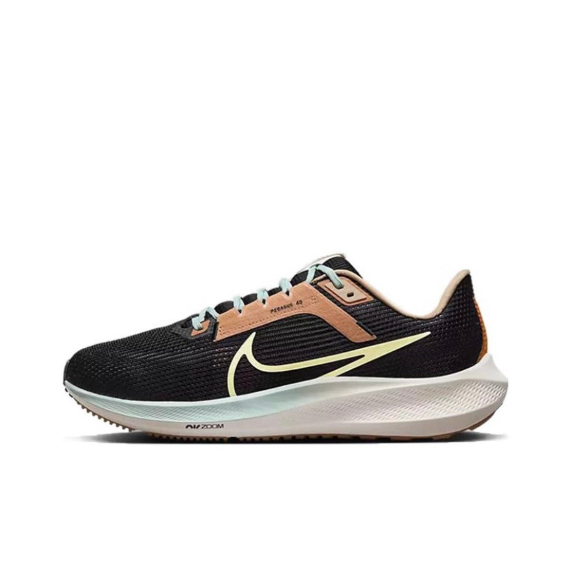 Nike Air Zoom Pegasus 40 Running Shoes Black Yellow FQ6852-081