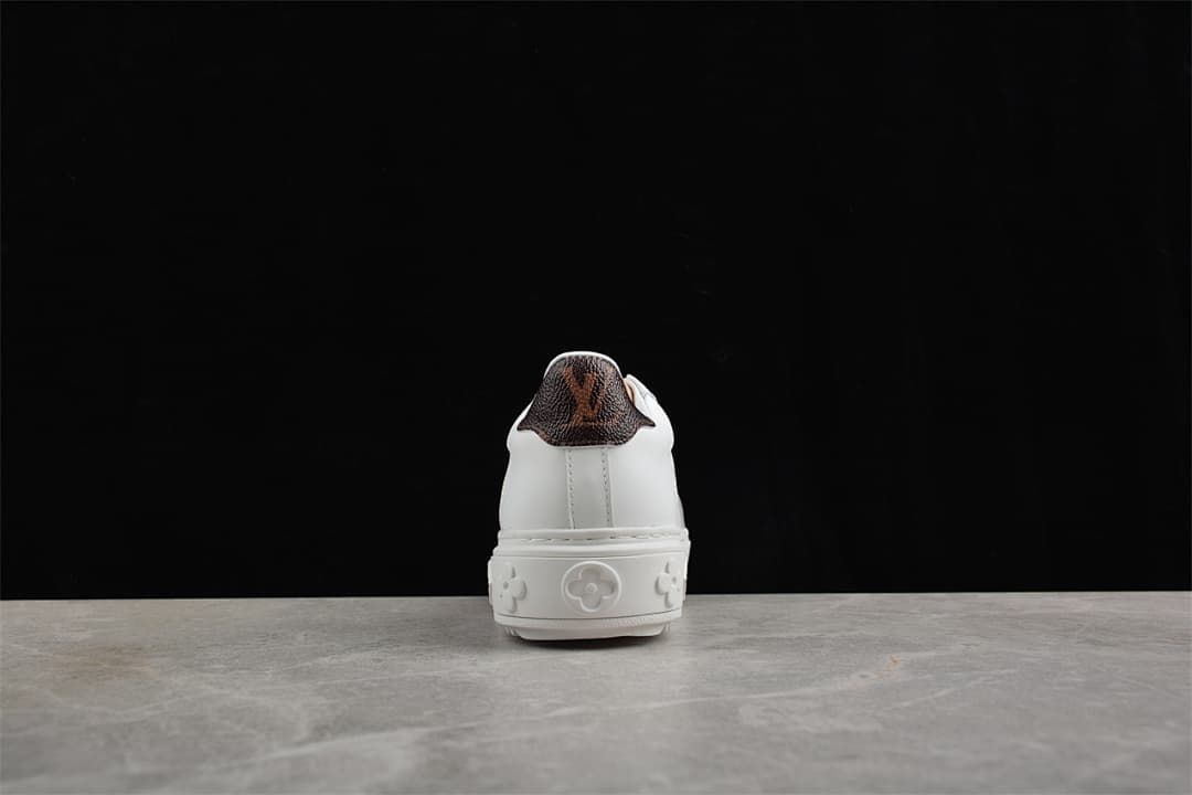 Louis Vuitton Time Out Low White Platform Sneakers