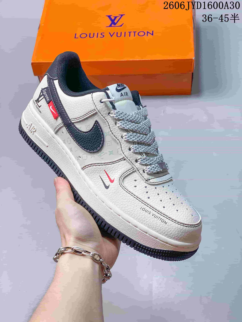 Nike Air Force 1 '07 Low White Black Red Sneakers