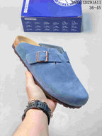 Birkenstock Zurich Suede Clog Sandals Blue 2605JXD291A11