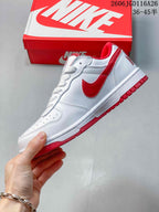 Nike Big Low Sneakers White Red 854166-008